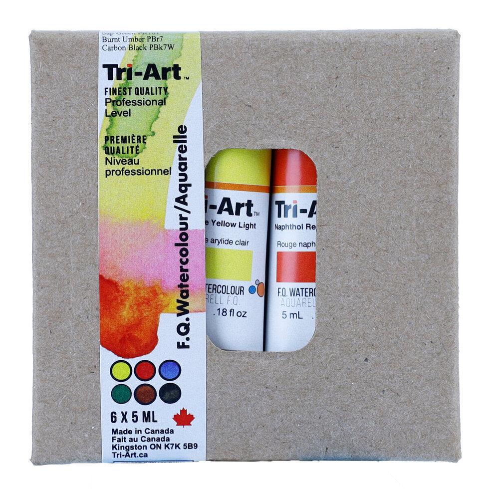 Tri Art Watercolours - 6 Colour Tube Sets 