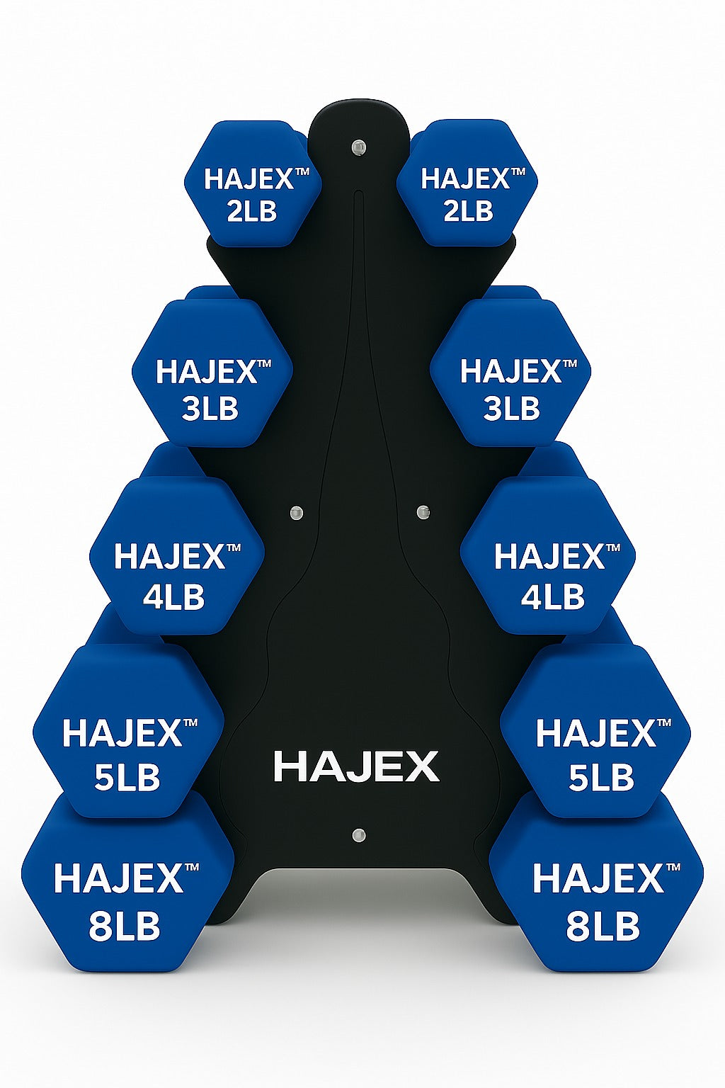 Neoprene Dumbbells Pairs & Sets With Rack 