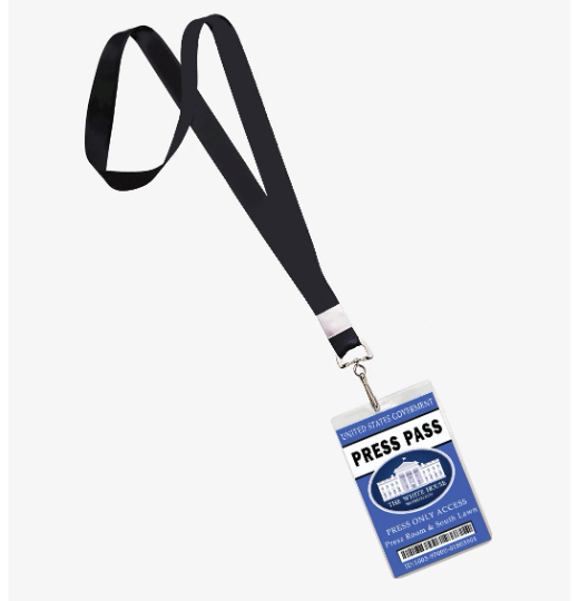 White House Press Pass Lanyard ID 