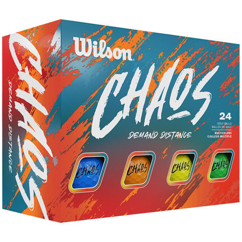 WILSON Chaos Coloured Golf Balls 