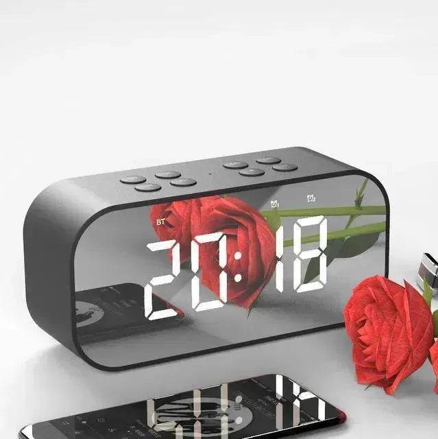 Wireless bluetooth speakers with LED display Clock 