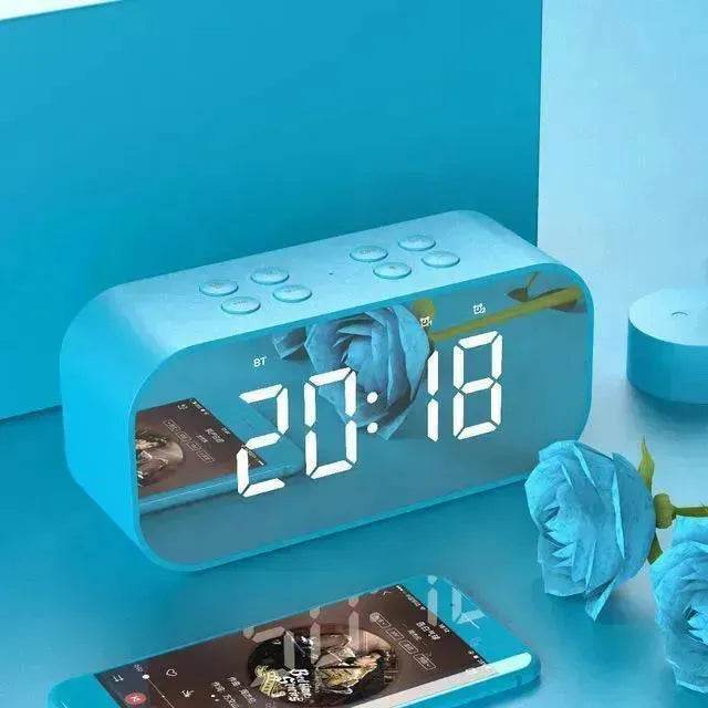 Wireless bluetooth speakers with LED display Clock 