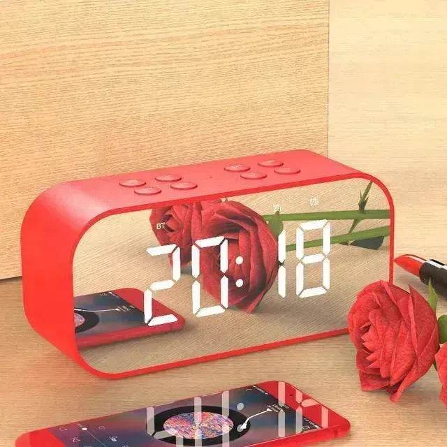Wireless bluetooth speakers with LED display Clock 