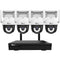 Elder WiFi PTZ Security Camera System, 4K NVR 8CH & Semi Wireless 5MP Cameras Outdoor Color Night Vision, Person Detection Smart Home Surveillance CCTV DIY
