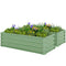 Galvanized Raised Garden Beds, Outdoor Planter Box, Set of 2, for Flowers, Herbs and Vegetables, Light Green