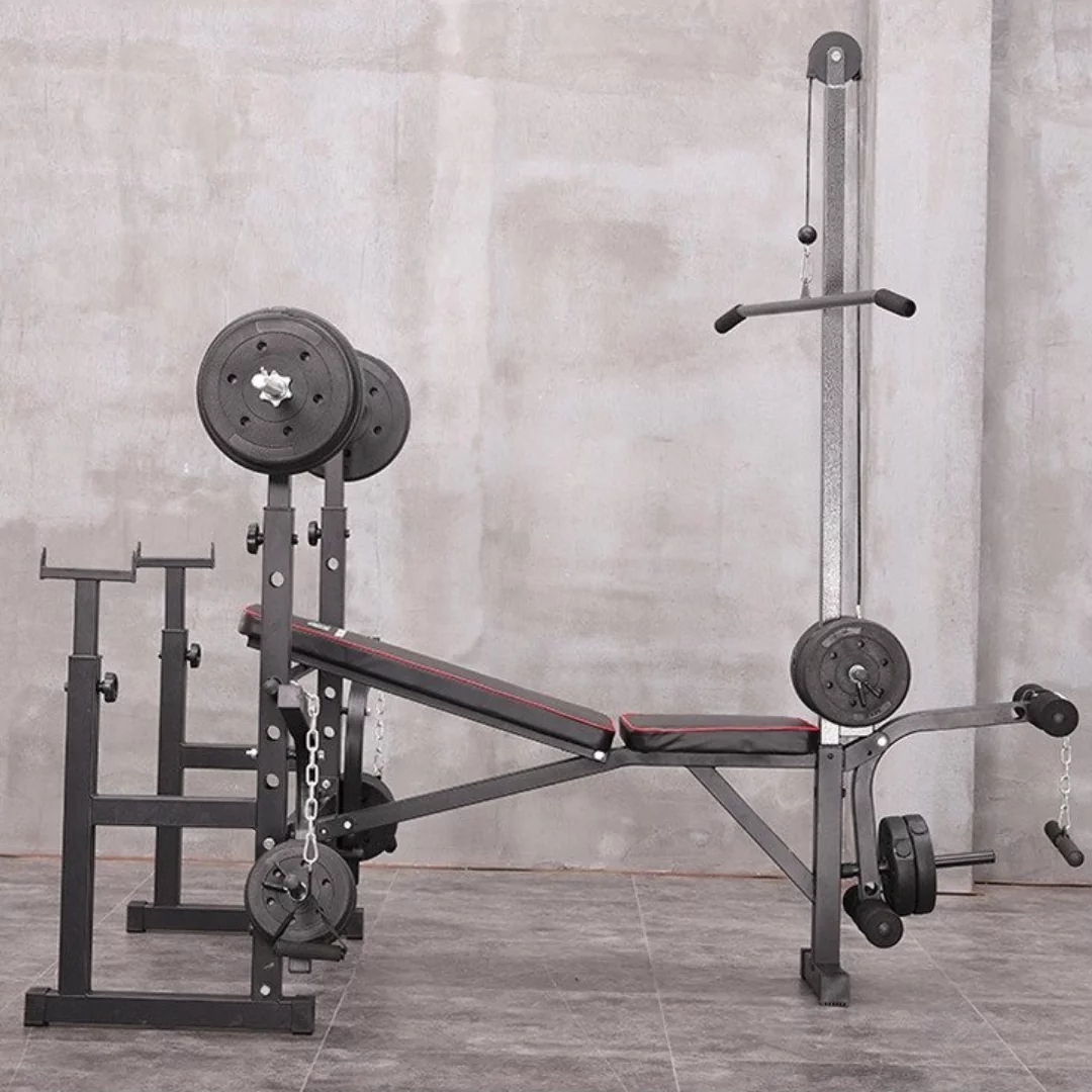 Adjustable Workout Bench with Weight Sets 