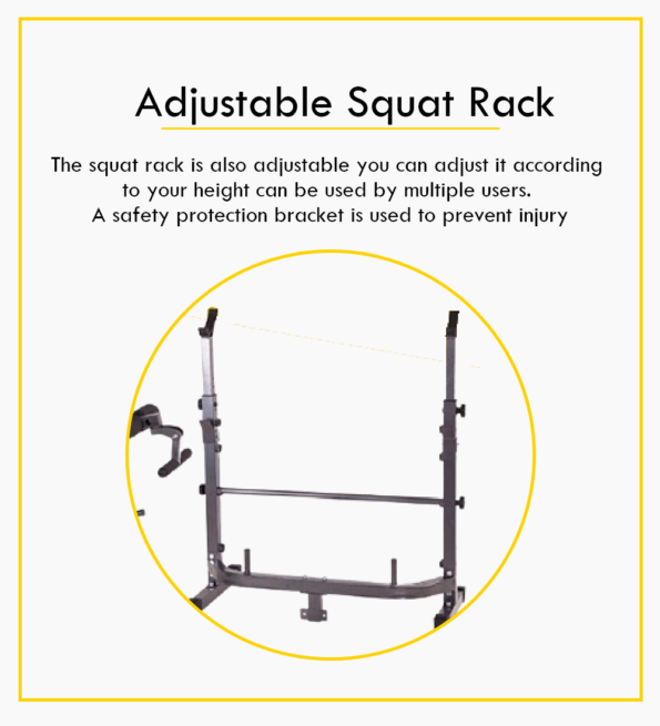 Adjustable Workout Bench with Weight Sets 