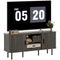 TV Stand Cabinet for TVs up to 55 Inches, TV Unit with Storage Shelves and Cabinets for Living Room, Grey
