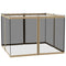 Outsunny Replacement Mosquito Netting for Gazebo 10' x 10' Screen Walls for Canopy with Zippers for Outdoor Activities, Khaki