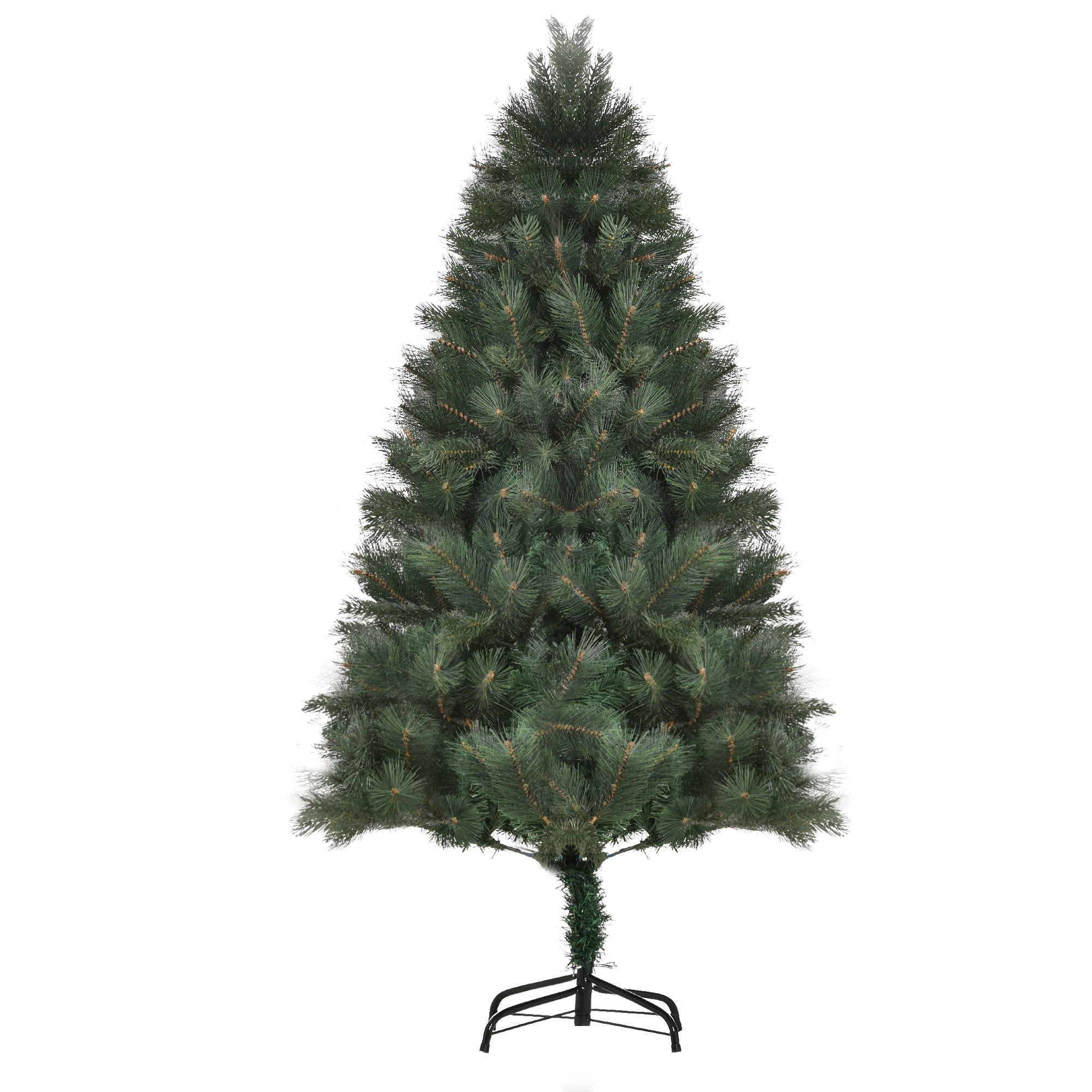 HOMCOM 6 FT Christmas Tree Artificial Pine Tree Christmas Decoration 375 Branches Green 