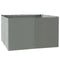Outsunny Gazebo Curtain 10'x12' Sidewall Set 4 Panels with Hooks Dark Grey for Outdoor Shelter