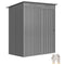 5.2' x 3.5' Outdoor Storage Shed, Easy to Assemble Metal Garden Shed, for Backyard, Lawn, Patio, Light Grey