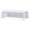 Outsunny Large Walk-in Greenhouse, 20'x10'x6' Tunnel Greenhouse with Zippered Door and 12 Roll-up Windows, Outdoor Green House