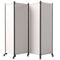 Outsunny Folding Room Divider with Castor Wheels, Rolling Privacy Screen for Patio Backyard Pool Hot Tub, 5.6ft Tall