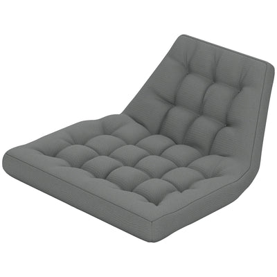 Outsunny Outdoor Swing Cushion, Tufted Patio Cushion Replacement for Garden Chair Egg Chair,  Indoor Outdoor Seat Cushion, Grey 