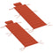 Outsunny 2PCs Patio Chaise Lounge Cushions, Foldable Lounge Chair Cushion, UPF50+ 230gsm Olefin, 80