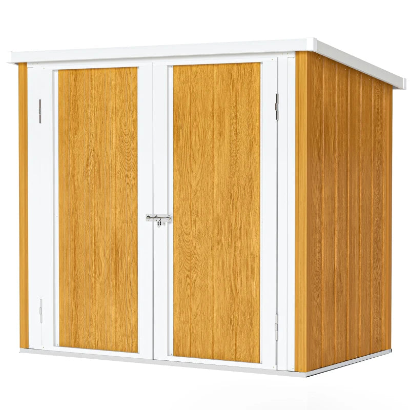 5' x 3' Metal Garden Storage Shed, Tool House with Double Doors for Backyard, Patio, Lawn
