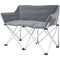 Double Camping Chair, Oversized Camping Loveseat for Adults, Heavy Duty Folding Camp Chair, Support 529 lbs