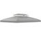 Outsunny 13' x 10' Gazebo Replacement Canopy 2 Tier Top UV Cover Pavilion Garden Patio Outdoor, Light Grey (TOP ONLY)
