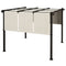 Outsunny Metal Outdoor Pergola 10'x10' with Retractable Canopy for Garden Patio Backyard Deck