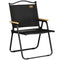 Outsunny Camping Chair, Lightweight Folding Chair, Portable Armchair, Excellent for Festivals, Fishing, Black