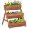 Outsunny 3 Tier Wooden Elevated Garden Bed 26