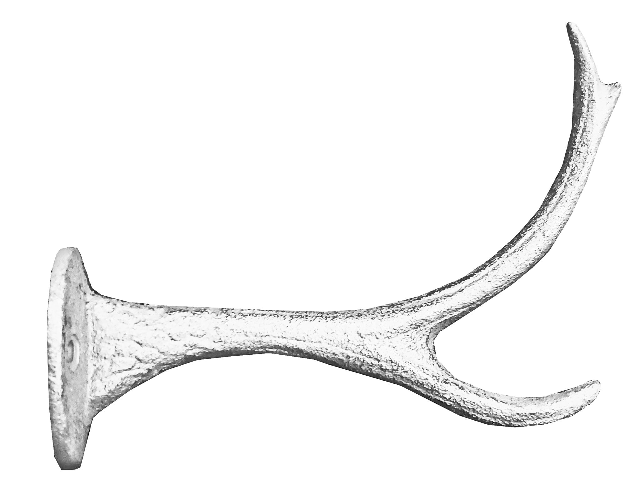 Antlers Hook  Rustic White 