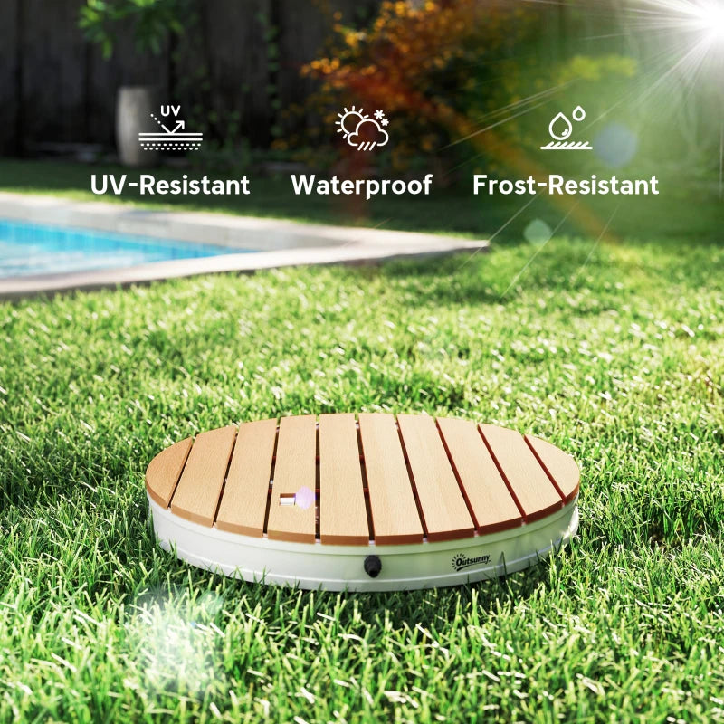 Foot Control Outdoor Shower Kit Portable Camping Shower Adjustable Aluminum Weatherproof