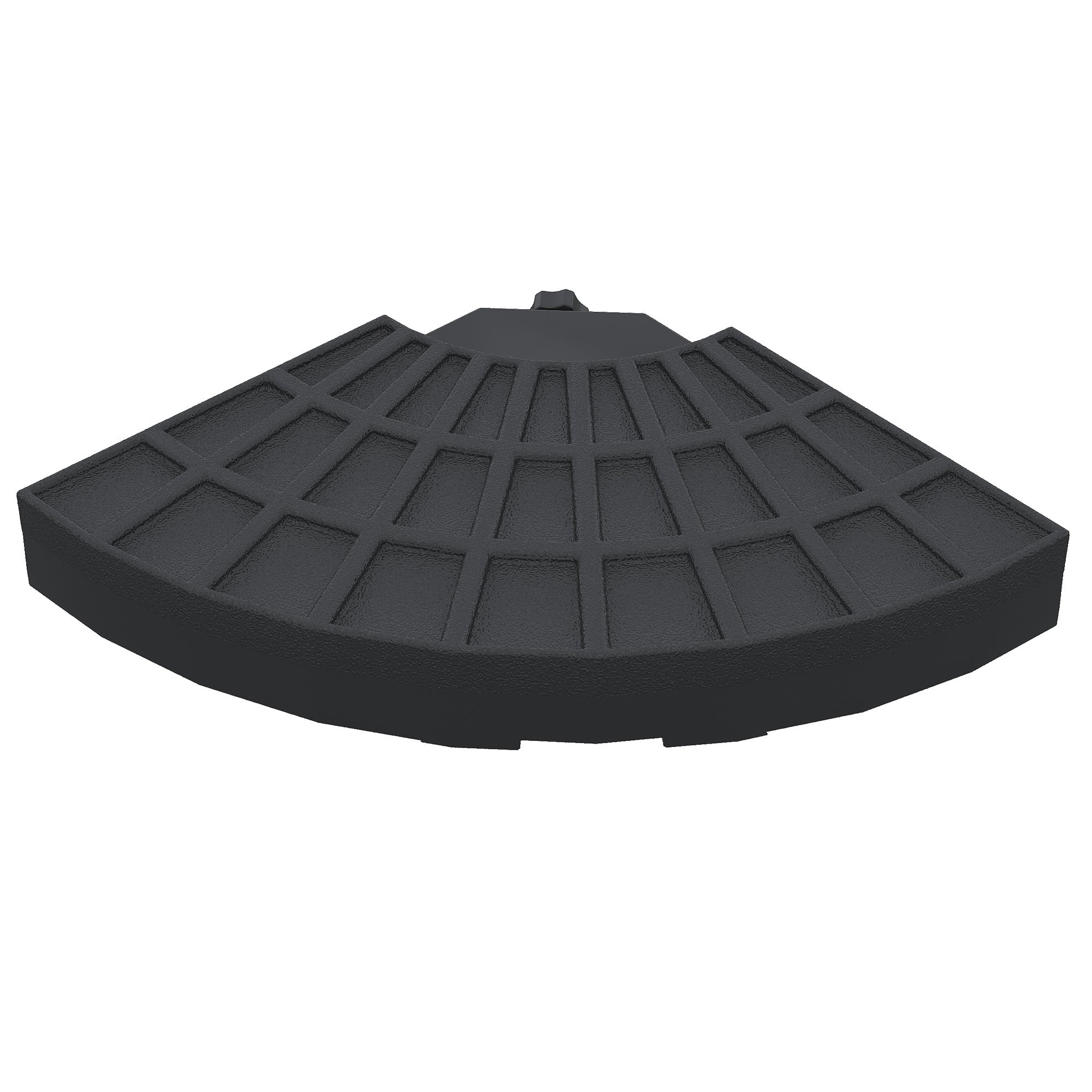 Outsunny Set of 4 Umbrella Base Weights for Cross Base Portable Outdoor Stability Accessories 