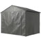 8' x 6' Portable Shed, Waterproof Bike Tent with Roll-up Zipper Door, Vent and Galvanised Metal Frame, Dark Grey