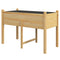 Outsunny Wooden Raised Garden Bed with Drainage - Ideal for Vegetables, Flowers, Herbs, Outdoor Planter Box, 45.3