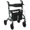 Foldable Rollator Walker with Seat for Seniors, Lightweight Rolling Walker with Adjustable Handles, Green