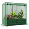 Galvanized Steel Planter Box with Crop Cage and Shade Cloth, Raised Garden Bed for Flowers, Vegs and Herbs