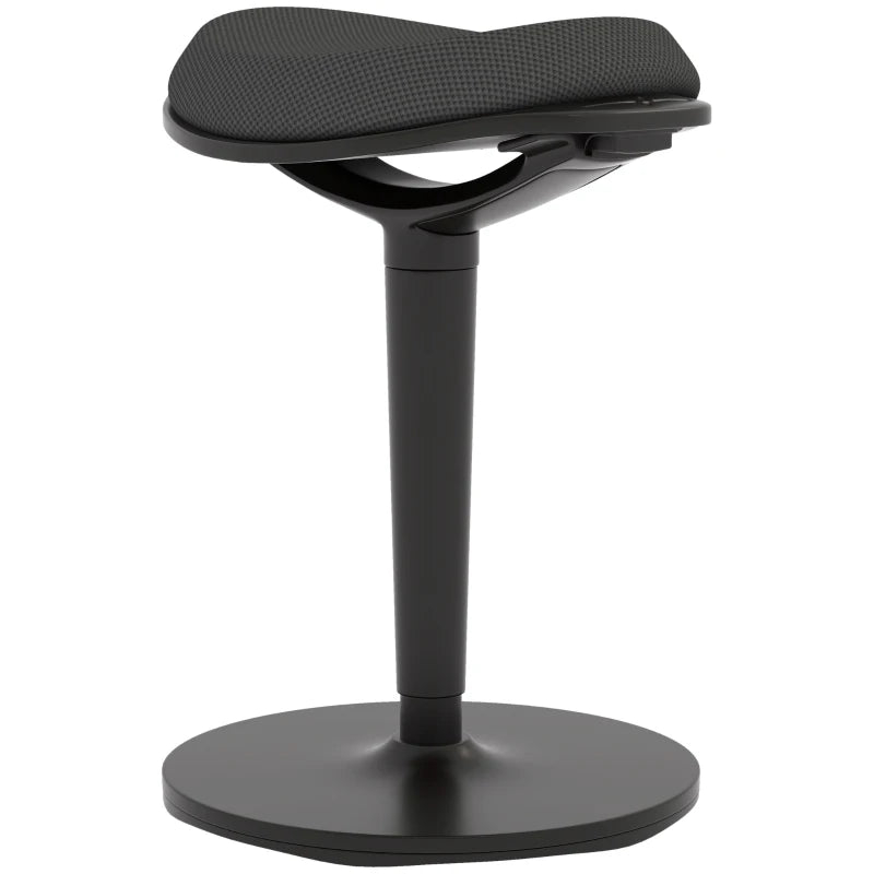 Standing Desk Stool, Ergonomic Wobble Chair, Adjustable Leaning Stool for Office Desks, with Rocking Motion, Black
