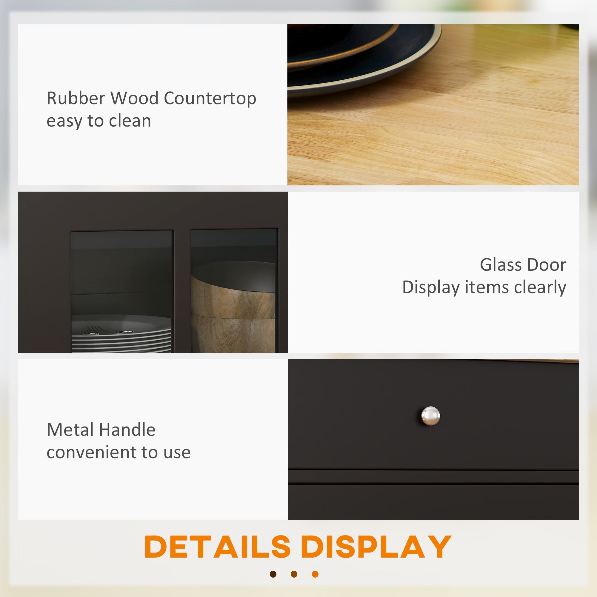 HOMCOM Kitchen Mobility: 26.4"x18.9"x34.1" Rolling Island with Drawer, Adjustable Shelf, Towel Rack, Black Finish 