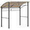 7' x 5' BBQ Grill Gazebo Tent, Garden Grill Canopy with Steel Frame and Hooks, Outdoor Sun Shade, Khaki