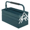 DURHAND Tool Titan: 18-Inch 5-Tray Cantilever Steel Tool Chest for Garage Organization, Dark Green