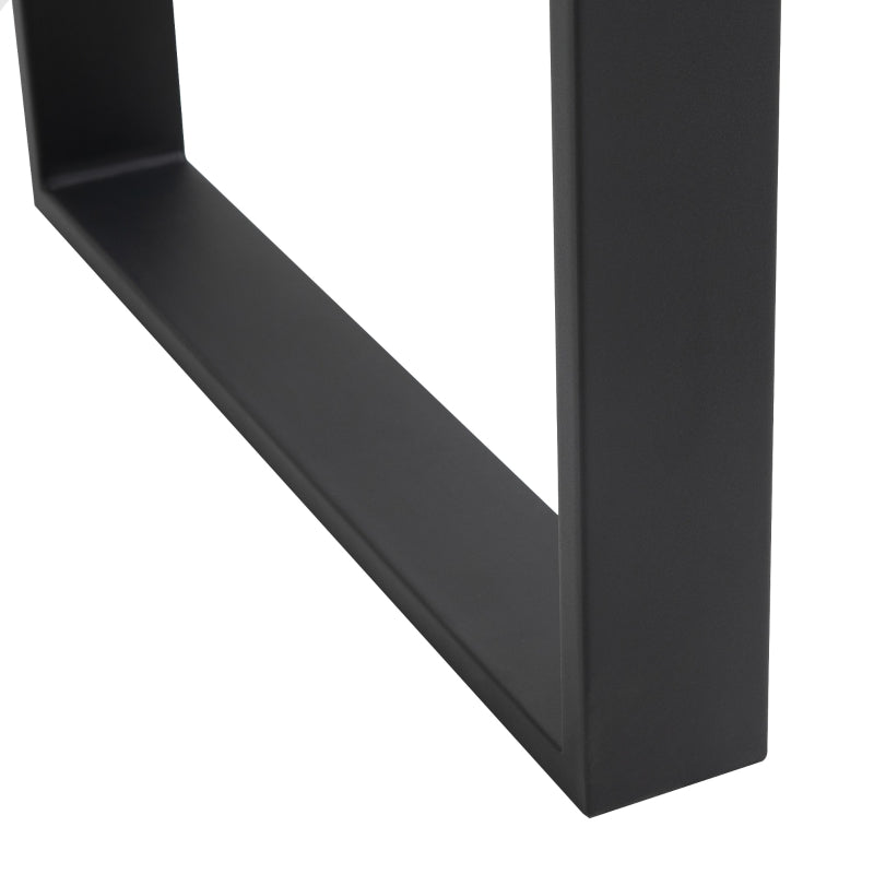 Metal Table Legs Set of 2, Square DIY Furniture Table Legs with Screws and Floor Protectors