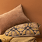 Zenith Suzani Pillow – 16x24, Hand-Embroidered Indian Suzani Pattern on Black Cotton, Feather-Down Insert, Heritage Artistry