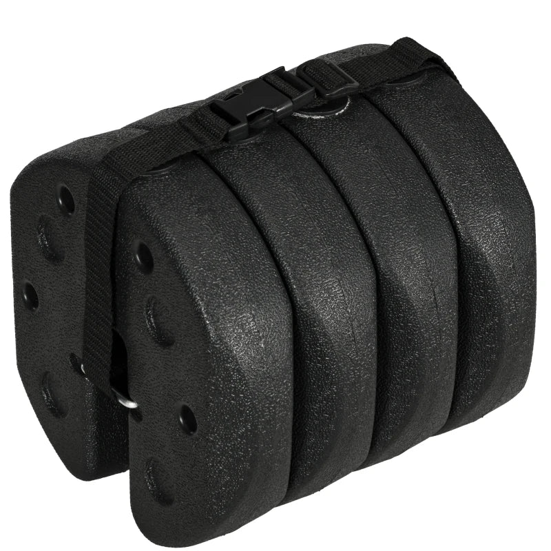 Tent Weights Set of 4, Total 26 LBS Weights for Canopy Gazebo Legs with Reinforced Pins and Carry Belt