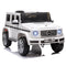 Aosom Mercedes Benz G500 Licensed 12V Kids Ride on Car with Remote Control, Music, Lights, MP3 for 37-96 months, White